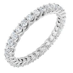 14K White 2 CTW Natural Diamond Eternity Band