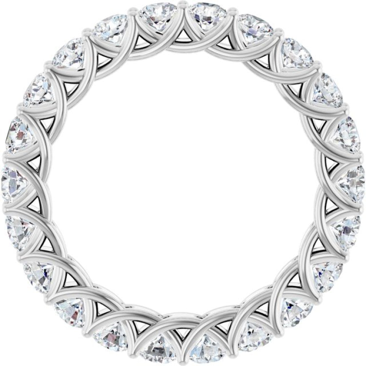 14K White 2 CTW Natural Diamond Eternity Band