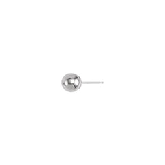 14K White 6 mm Ball Earring