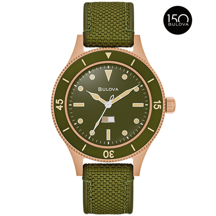 Bulova Bronze #CuSn8 Heritage Mens Watch