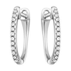 10Kt White Gold Diamond 1/10Ctw Earring