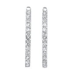 14Kt White Gold Diamond 1Ctw Earring