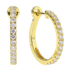 14Kt Yellow Gold Diamond 5/8Ctw Earring