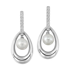 14Kt White Gold Diamond 1/5Ctw Earring