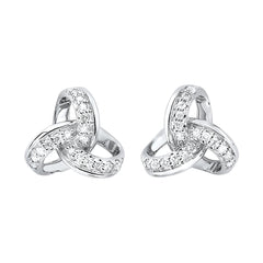 10Kt White Gold Diamond 1/10Ctw Earring