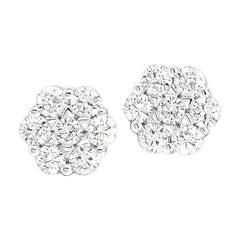 14Kt White Gold Diamond 1/10Ctw Earring