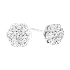 14Kt White Gold Diamond 1/4Ctw Earring