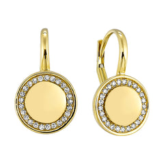 14Kt Yellow Gold Diamond 1/7Ctw Earring