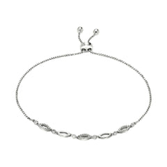 Silver Diamond 1/8Ctw Bracelet