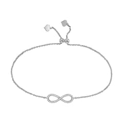 Silver White Bracelet