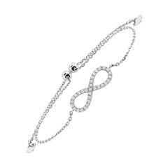 Silver White Bracelet