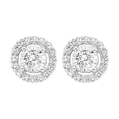14Kt White Gold Diamond 1/3Ctw Earring