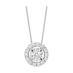 14Kt White Gold Diamond 1/3Ctw Pendant