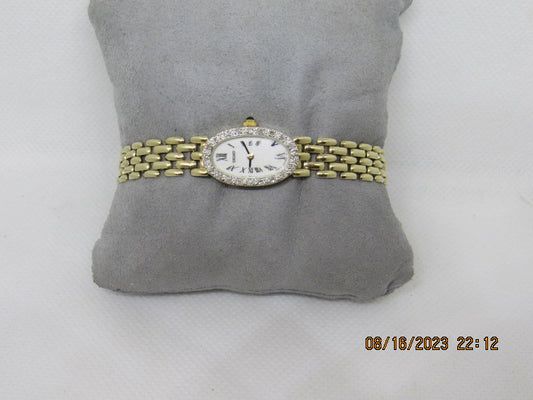Ladies Yellow Gold and Diamond Seiko Watch