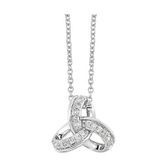 10Kt White Gold Diamond 1/12Ctw Pendant