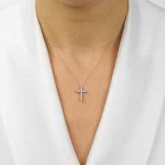 10Kt White Gold Diamond 1/10Ctw Pendant