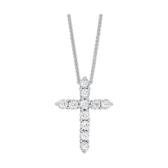 Silver White Diamond 1/10Ctw Pendant