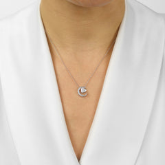 Silver Diamond 1/50Ctw Pendant