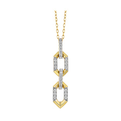 14Kt Yellow Gold Diamond 1/5Ctw Pendant