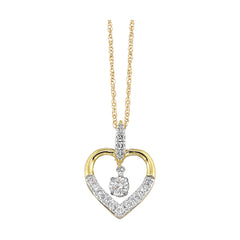 10Kt Yellow Gold Diamond 1/7Ctw Pendant