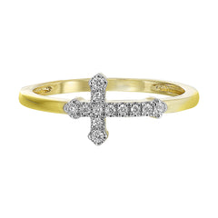 14Kt Yellow Gold Diamond 1/10Ctw Ring