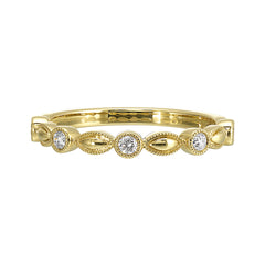 14Kt Yellow Gold Diamond 1/7Ctw Ring
