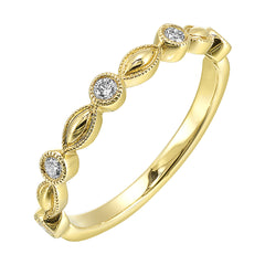 14Kt Yellow Gold Diamond 1/7Ctw Ring