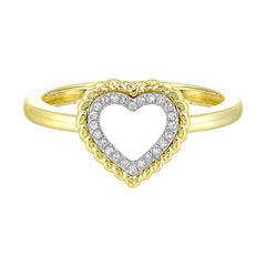 14Kt Yellow Gold Diamond 1/20Ctw Ring