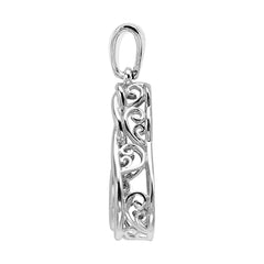 Silver Diamond 1/10Ctw Pendant