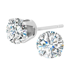 14Kt White Gold Diamond 1Ctw Earring
