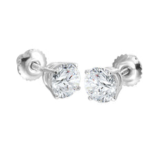 14Kt White Gold Diamond 2Ctw Earring