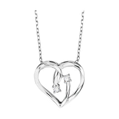 Silver Diamond 1/20Ctw Pendant