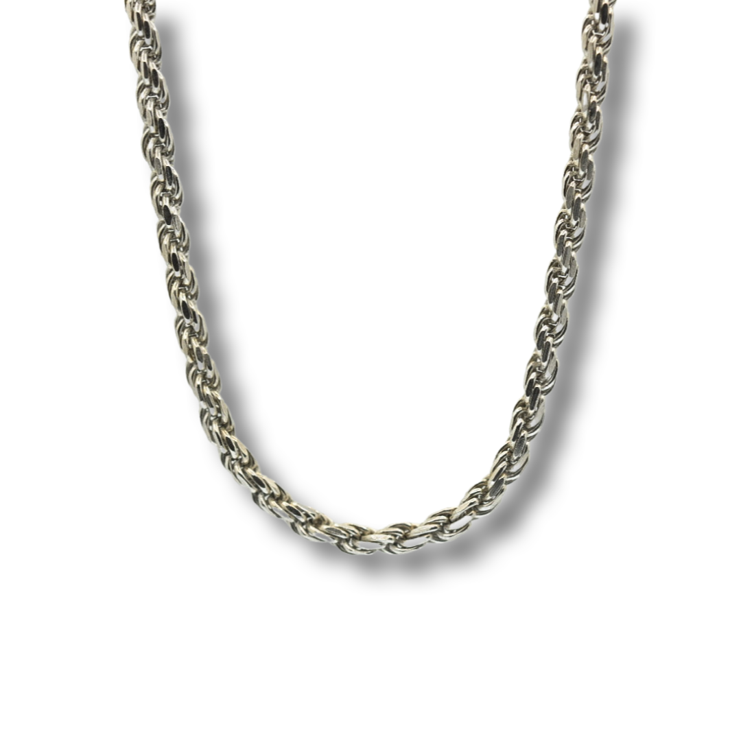 3mm Sterling Silver rope chain 18in