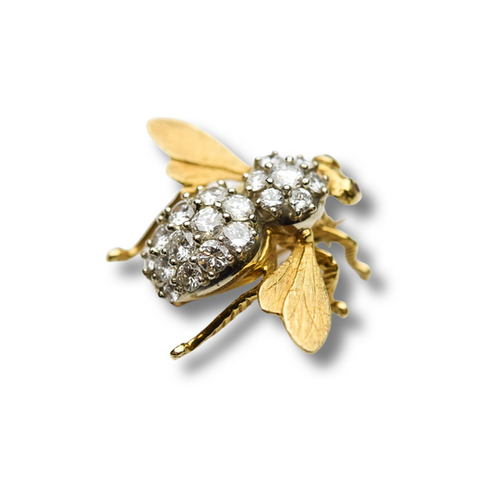18k diamond Rosenthal Bee pin