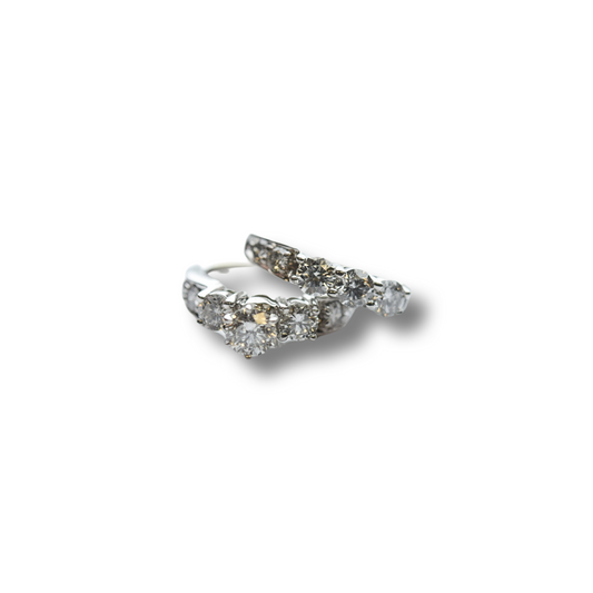 White gold diamond bridal set 2.65ctw
